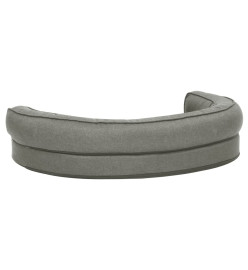 Matelas de lit ergonomique de chien 75x53 cm Aspect de lin Gris