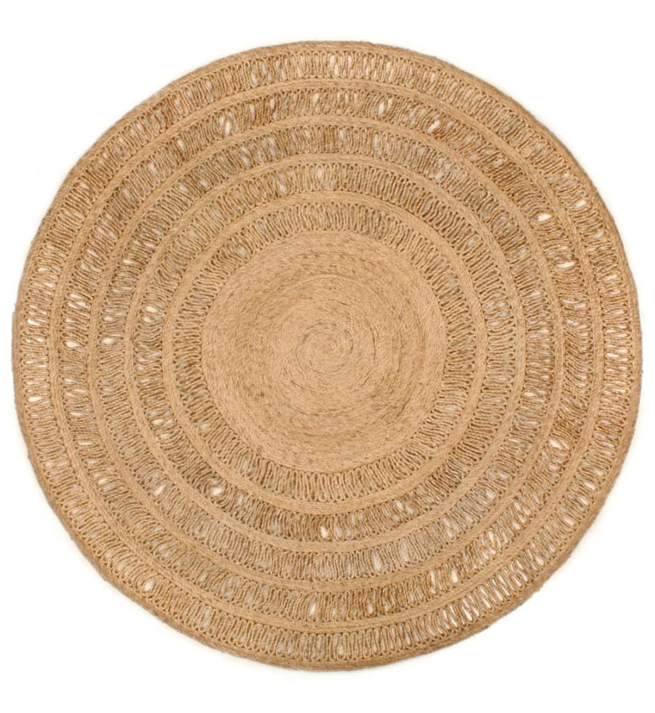 Tapis Jute tressé à la main 180 cm Rond