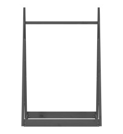 Porte-vêtements Gris 100x45x150 cm Bois de pin massif