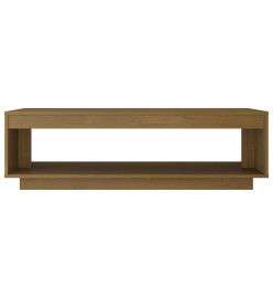 Table basse Marron miel 110x50x33,5 cm Bois de pin massif