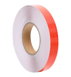 Bande réfléchissante Rouge 2,5 cmx50 m PVC