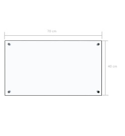 Dosseret de cuisine Transparent 70x40 cm Verre trempé