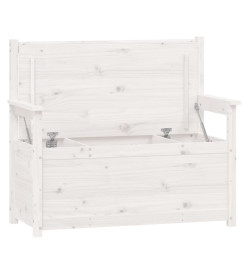 Banc Blanc 112,5x51,5x96,5 cm Bois de pin massif