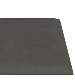 Panneaux muraux 12 pcs Gris foncé 60x15 cm Velours 1,08 m²