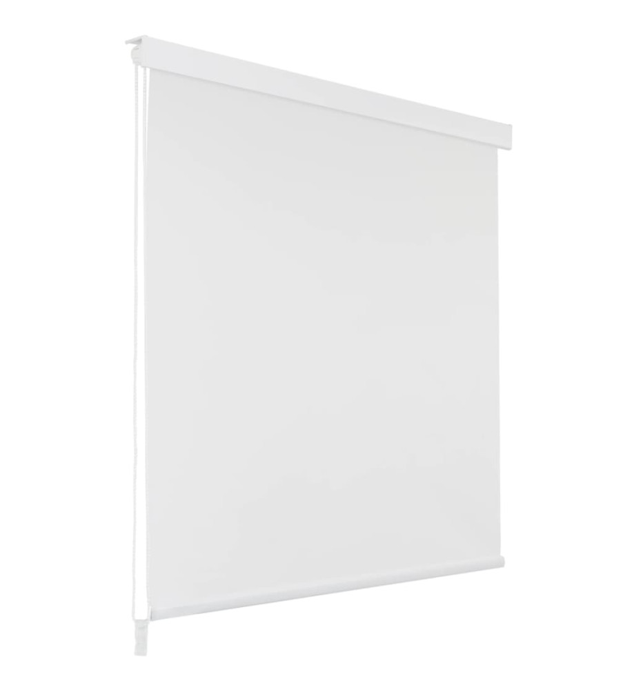 Store roulant de douche 100x240 cm Blanc