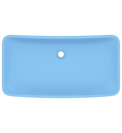 Lavabo de luxe rectangulaire Bleu clair mat 71x38 cm Céramique