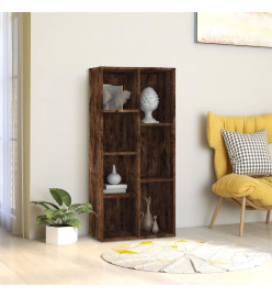 Armoire à livres Chêne fumé 50x25x106 cm