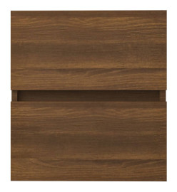 Armoire de lavabo Chêne marron 41x38,5x45 cm Bois d'ingénierie