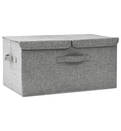 Boîte de rangement Tissu 50x30x25 cm Gris