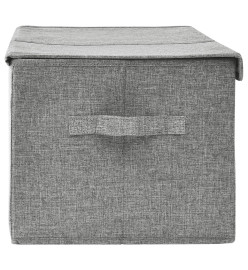 Boîte de rangement Tissu 50x30x25 cm Gris