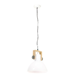 Lampe suspendue industrielle 25 W Blanc Rond 30 cm E27