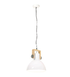 Lampe suspendue industrielle 25 W Blanc Rond 30 cm E27