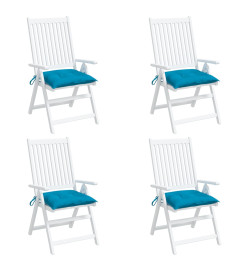 Coussins de chaise 4 pcs bleu clair 50x50x7 cm tissu oxford