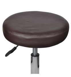 Tabouret de bureau marron