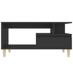 Table basse Noir 90x49x45 cm Bois d'ingénierie