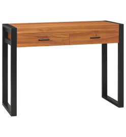 Bureau avec 2 tiroirs 100x40x75 cm Bois de teck