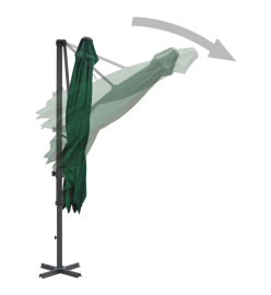 Parasol avec base portable Vert