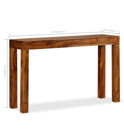 Table console Bois massif 120x35x75 cm