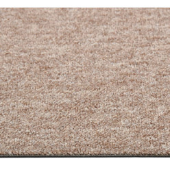 Dalles de tapis de sol 20 pcs 5 m² 50x50 cm Beige