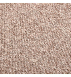 Dalles de tapis de sol 20 pcs 5 m² 50x50 cm Beige