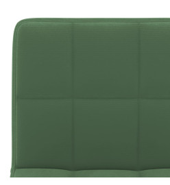 Tabourets de bar lot de 2 vert foncé velours