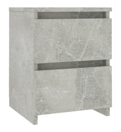 Table de chevet Gris béton 30 x 30 x 40 cm Aggloméré