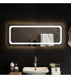 Miroir de salle de bain à LED 100x40 cm