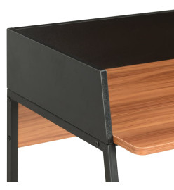 Bureau Noir et marron 90x60x88 cm