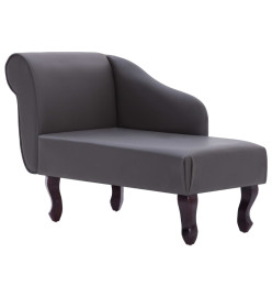 Chaise longue Gris Similicuir