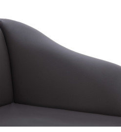 Chaise longue Gris Similicuir