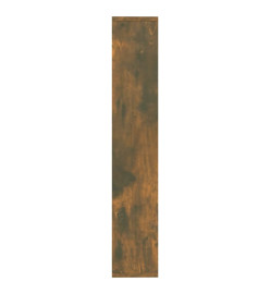 Étagère murale Chêne fumé 36x16x90 cm Bois d'ingénierie