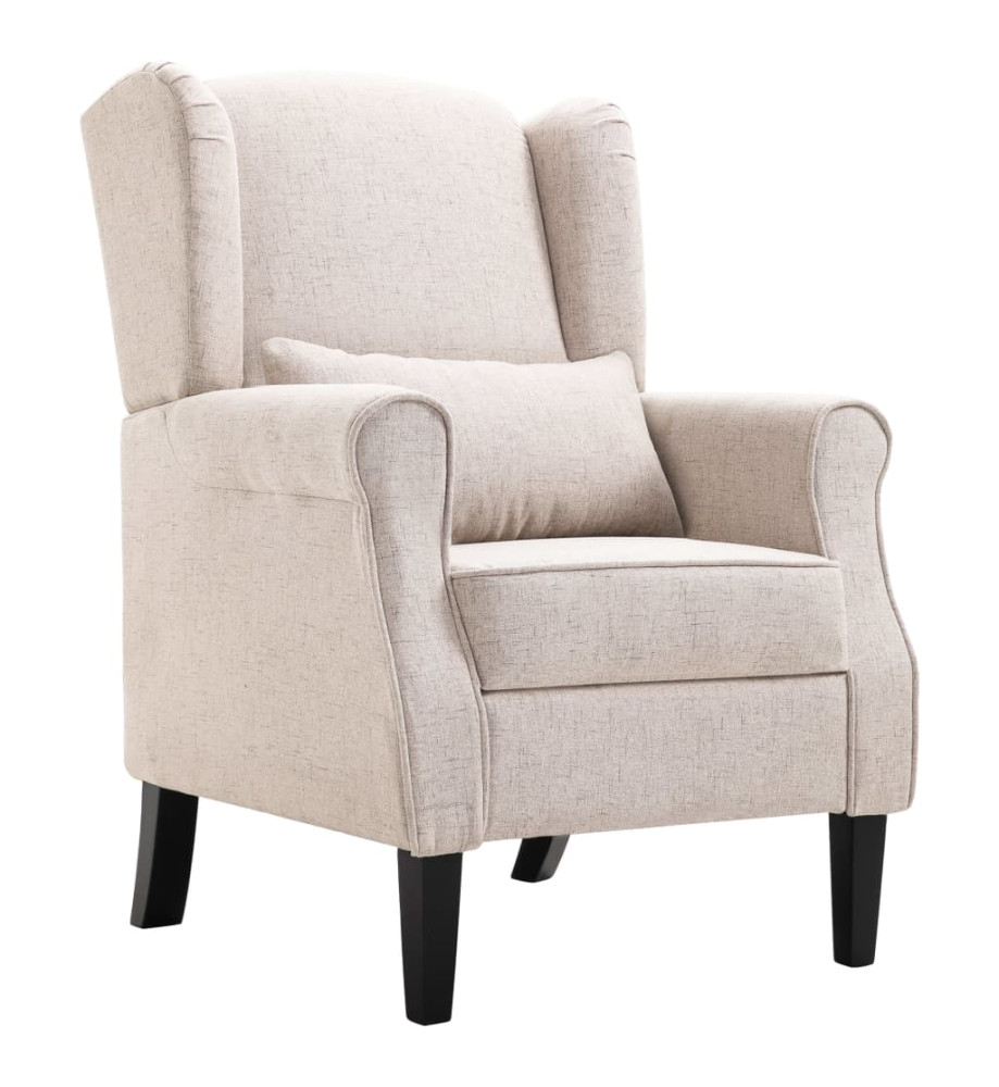 Fauteuil Beige Tissu