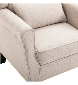 Fauteuil Beige Tissu