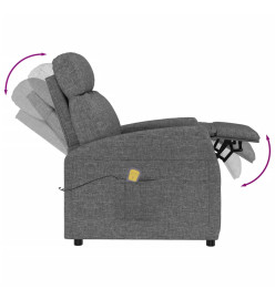 Fauteuil de massage Gris foncé Tissu