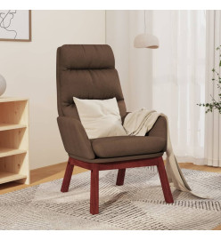 Chaise de relaxation Marron Tissu