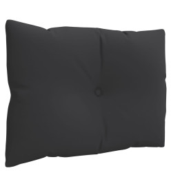 Coussins de palette 3 pcs noir tissu