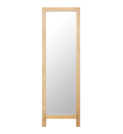 Miroir sur pied 48x46,5x150 cm Bois de chêne solide