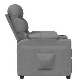 Fauteuil inclinable Gris clair Tissu