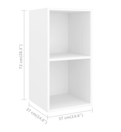 Ensemble de meubles TV 4 pcs Blanc Bois d'ingénierie