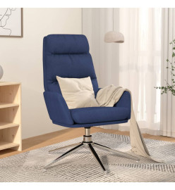 Chaise de relaxation Bleu Tissu