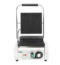 Grill pour panini rainuré Acier inoxydable 1800 W 31x30,5x20 cm