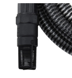 Tuyau d'aspiration avec raccords en PVC noir 1" 4 m PVC