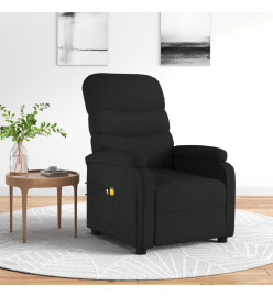 Fauteuil électrique de massage Noir Tissu