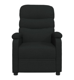 Fauteuil électrique de massage Noir Tissu