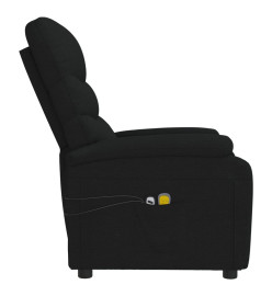 Fauteuil électrique de massage Noir Tissu