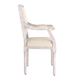 Chaise de canapé beige 54x59x99 cm lin