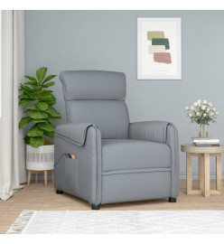 Fauteuil électrique de massage Gris clair Tissu