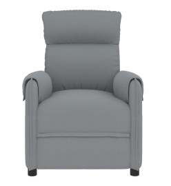 Fauteuil électrique de massage Gris clair Tissu