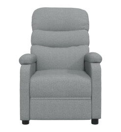 Fauteuil électrique de massage Gris clair Tissu