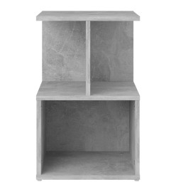 Tables de chevet 2 pcs Gris béton 35x35x55 cm Aggloméré